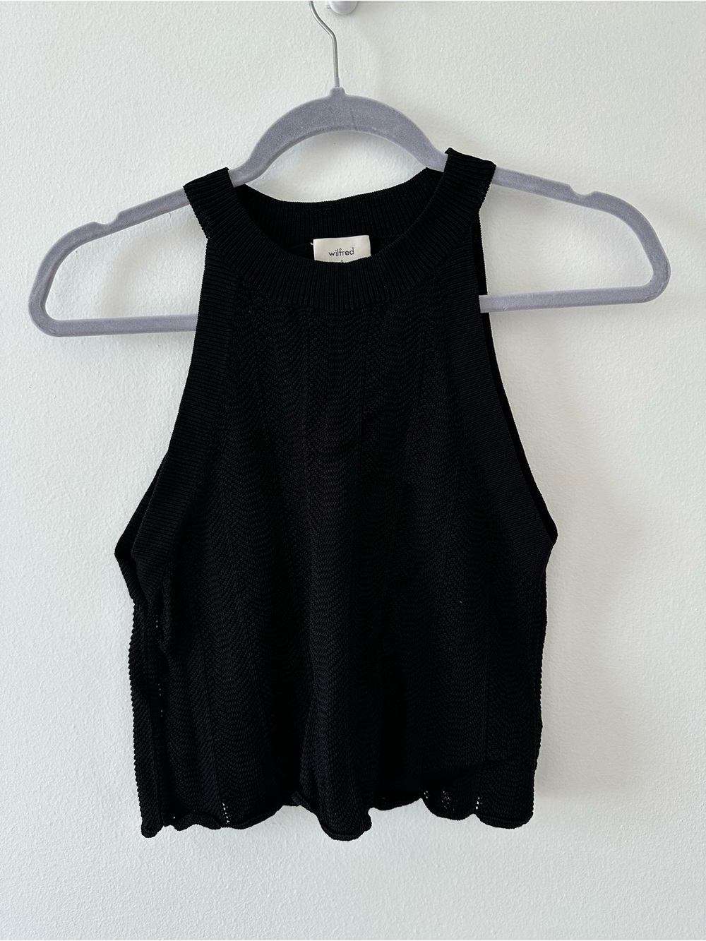 Wilfred Black Knit halter Tank top